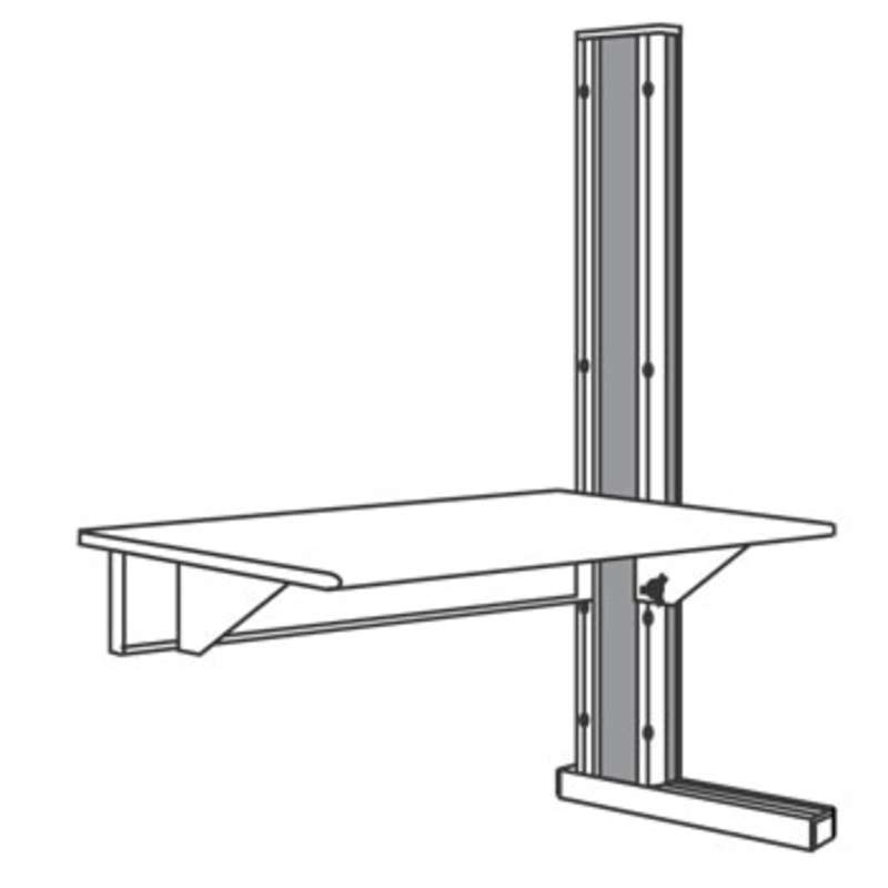 Dim4 Quick Ship Single Sided ESD Add-On Unit 30"D x 60"W x 72"H Columns